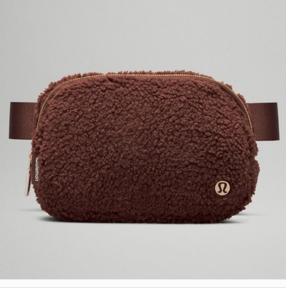 Lululemon Brown Everywhere Fleece Belt Bag - Picture 1 of 15